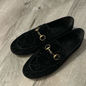 Gucci velvet GG loafer Women
